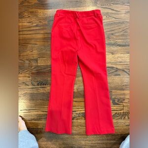 Rachel Zoe Bright Red Boot Cut Pants